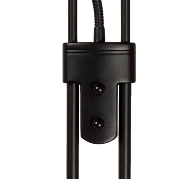 Lucide CHAMPION vloerlamp dimbaar zwart