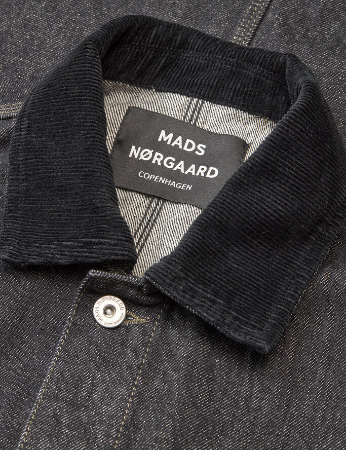 Mads Nørgaard - Copenhagen Arizona Black Denim Chore Jacket Sort