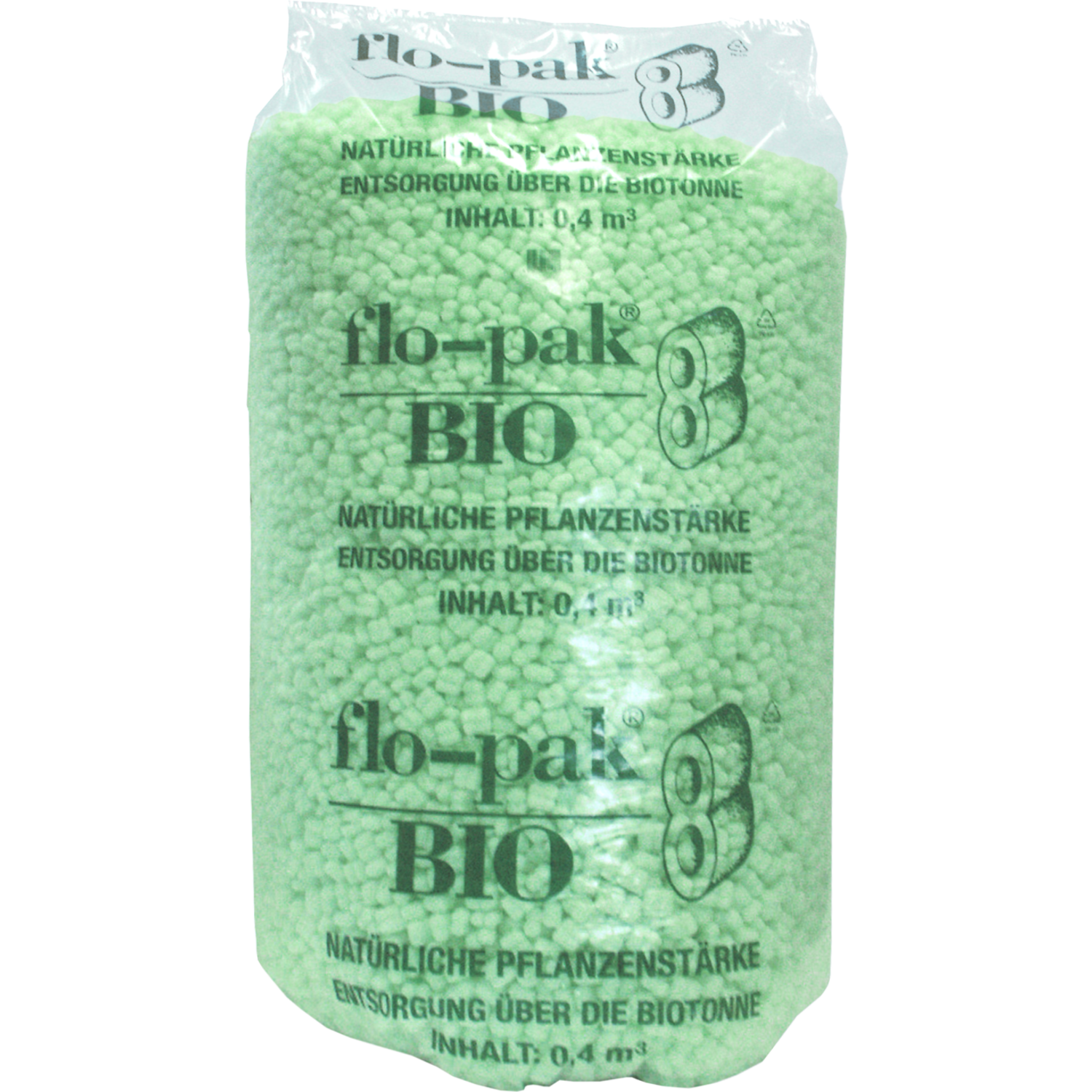 SendProof® Vulmateriaal, bioplastic o.b.v. zetmeelblend, 400l, groen