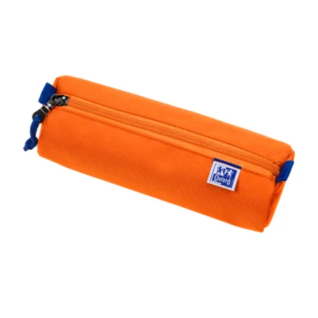Oxford Federmäppchen rund orange - mit Gummiband
