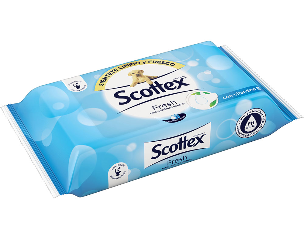 PAPEL SCOTTEX HIGIÉNICO HÚMIDO RECARGA 38 UN
