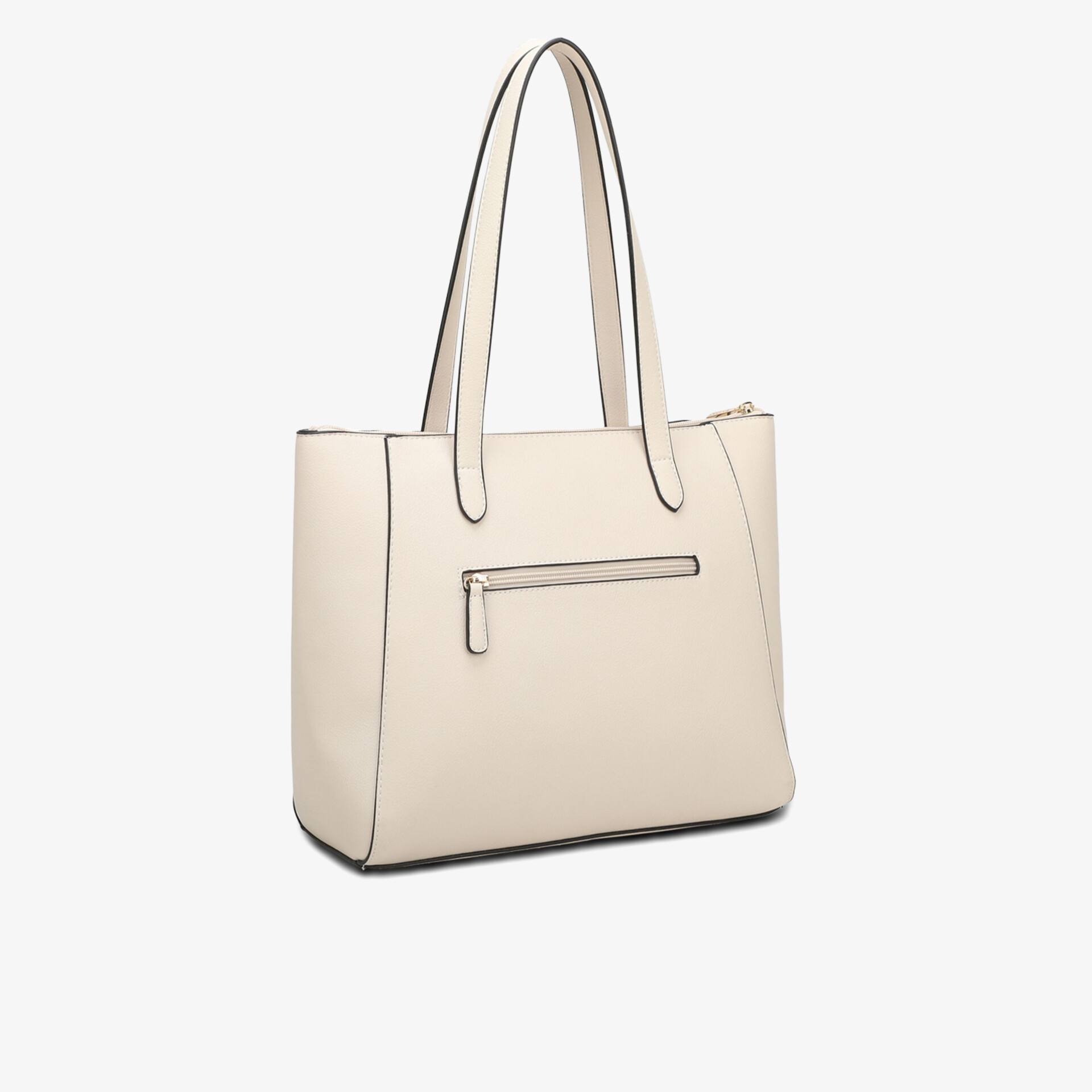 L.CREDI Damen Shopper beige