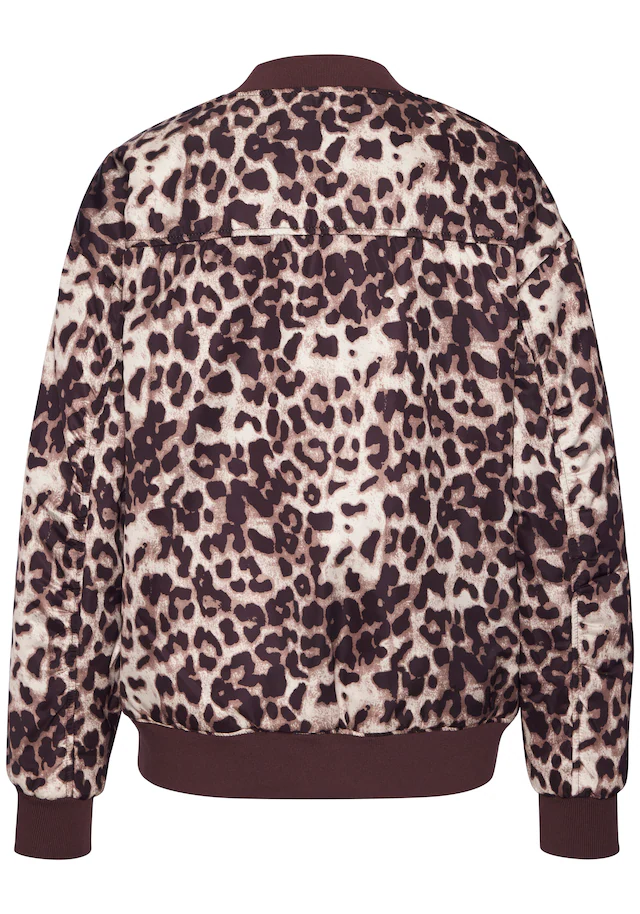 Buffalo Wendejacke mit Uni/Leoprint, Bomberjacke, modisch