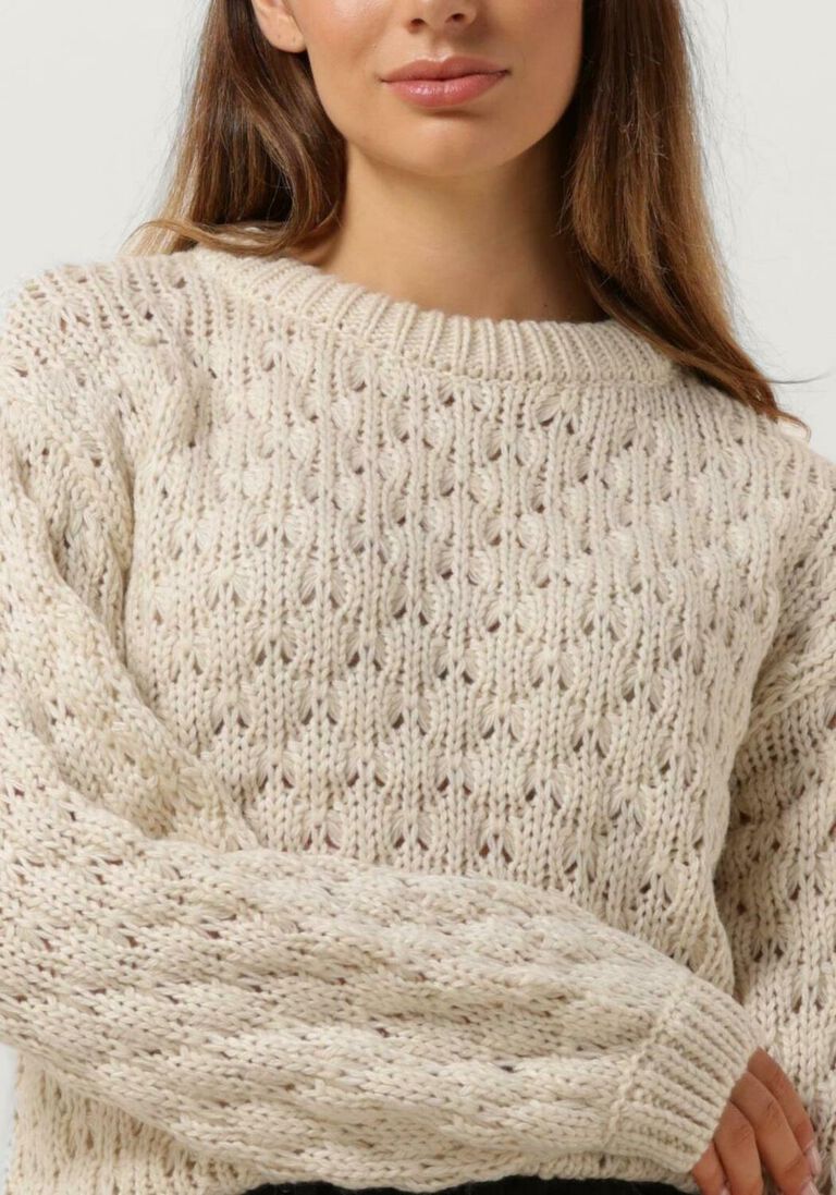 Y.A.S. beige y.a.s. trui yasbubba ls knit pullover s.