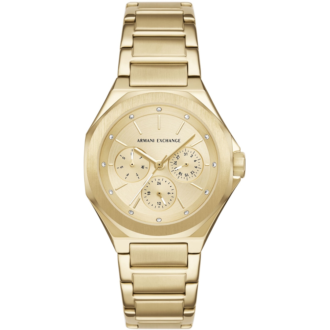 Armani Exchange Andrea Day Date 36mm Goldig