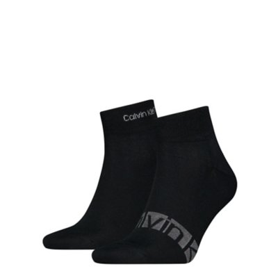 Chaussettes homme Qurtr 2P Stripes NOIR CALVIN KLEIN
