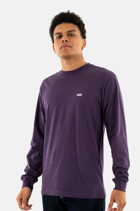 Tee shirt manches longues vans mn left chest hit 11e1 gothic grape