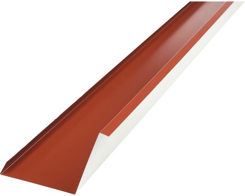 PRECIT wandaansluitplaat voor metalen tegels, oxiderood RAL 3009, 1000 mm x 100 mm x 115 mm