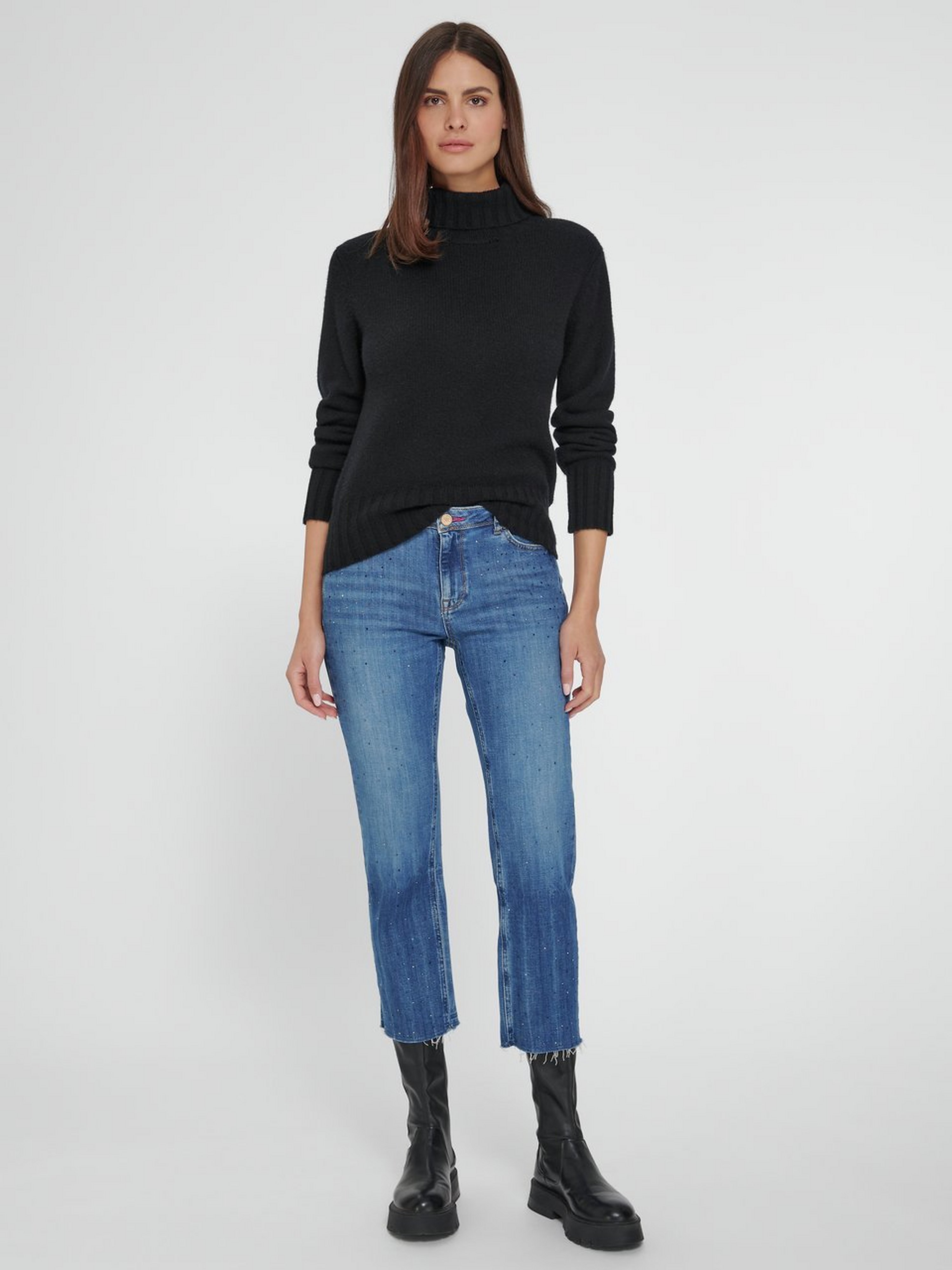 7/8-Jeans Modell Vic Cropped Sparkle