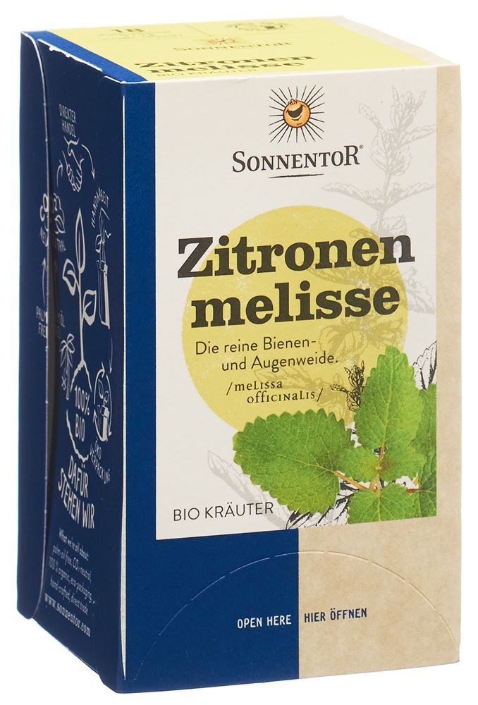 SONNENTOR Zitronenmelisse Tee Tees BIO Btl 18 Stk