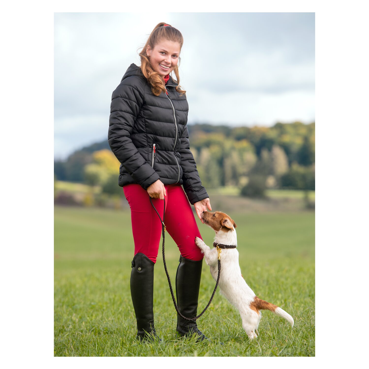 black forest Steppjacke mit Kapuze - anthracite