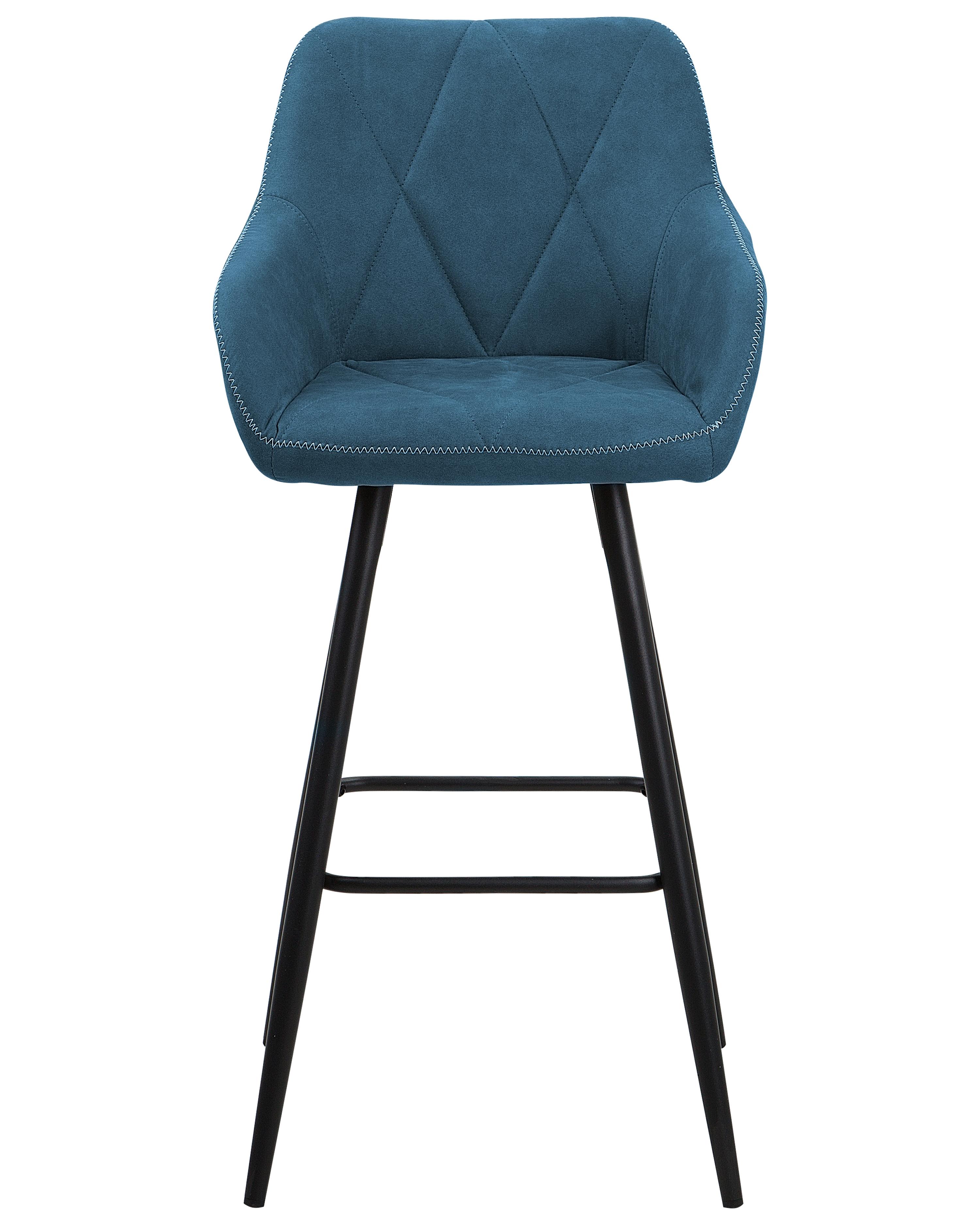 Set van 2 barstoelen DARIEN Zeeblauw