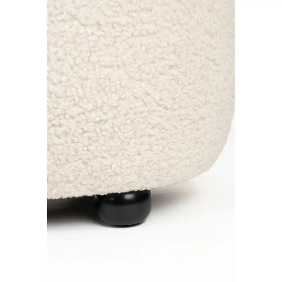 Housecraft Noxx Hocker Teddy stof Wit