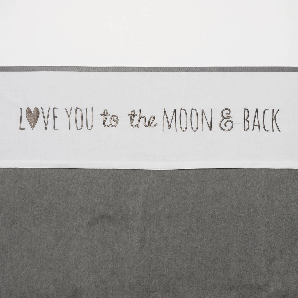 Love you to the moon & back wieglaken 75x100 cm