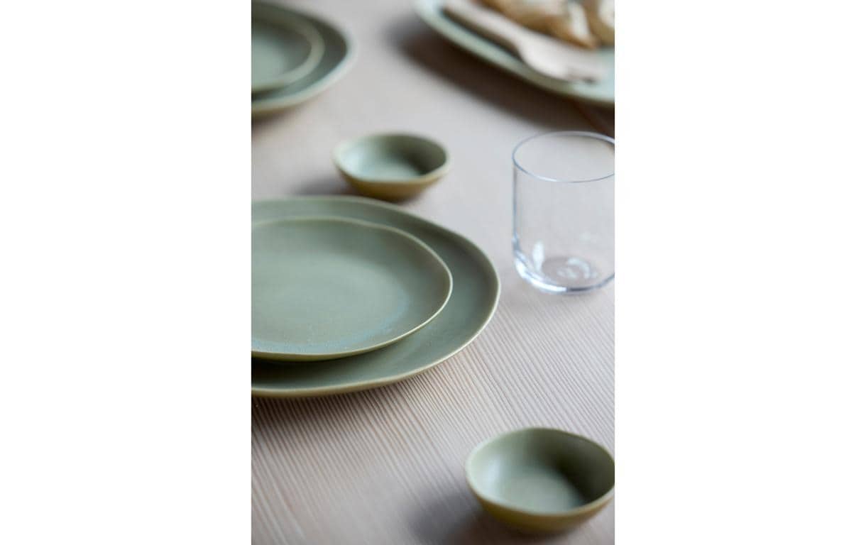 Frühstücks- & Dessertteller Shoku Ø 20 cm, 6 Stück, GrünEssteller-Set