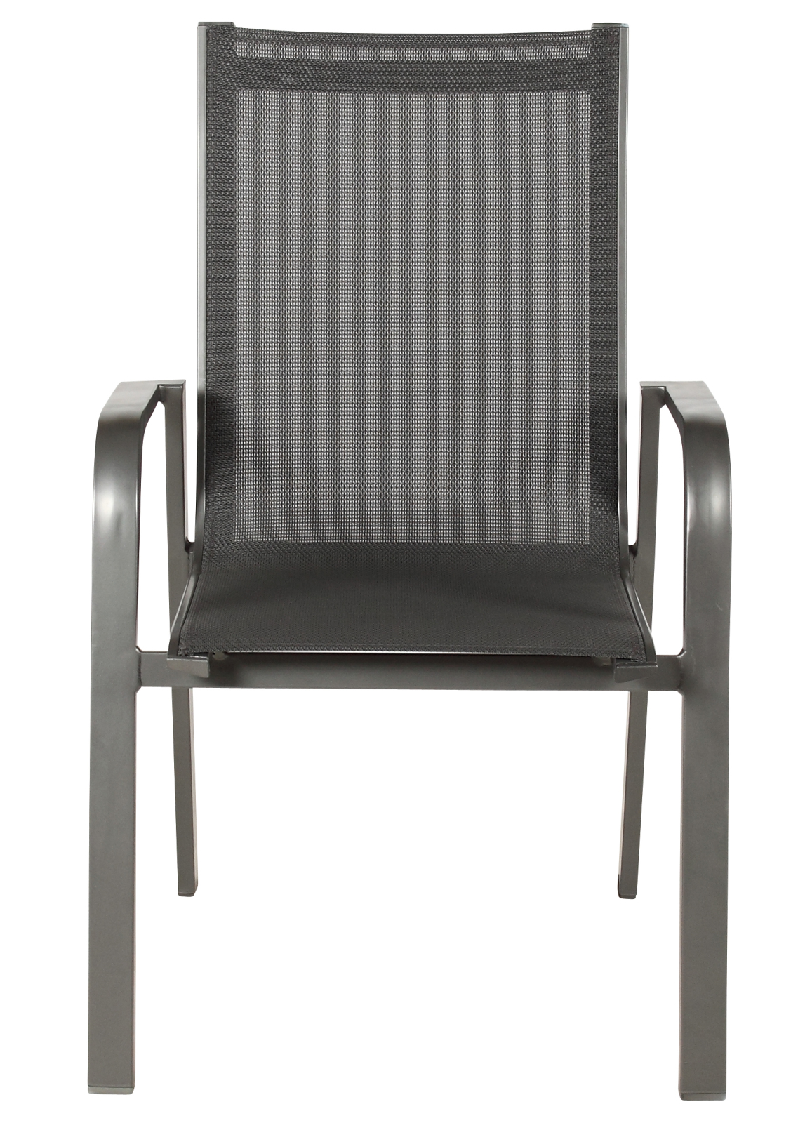 4-teiliges Stapelstuhl-Set - anthrazit-carbon