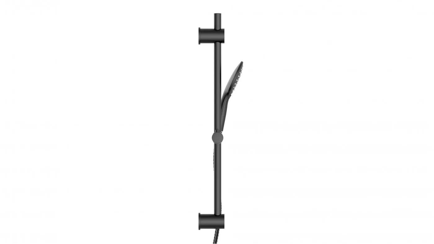 SCHÜTTE Stangenbrauseset Raven 20x70x23 cm schwarz matt