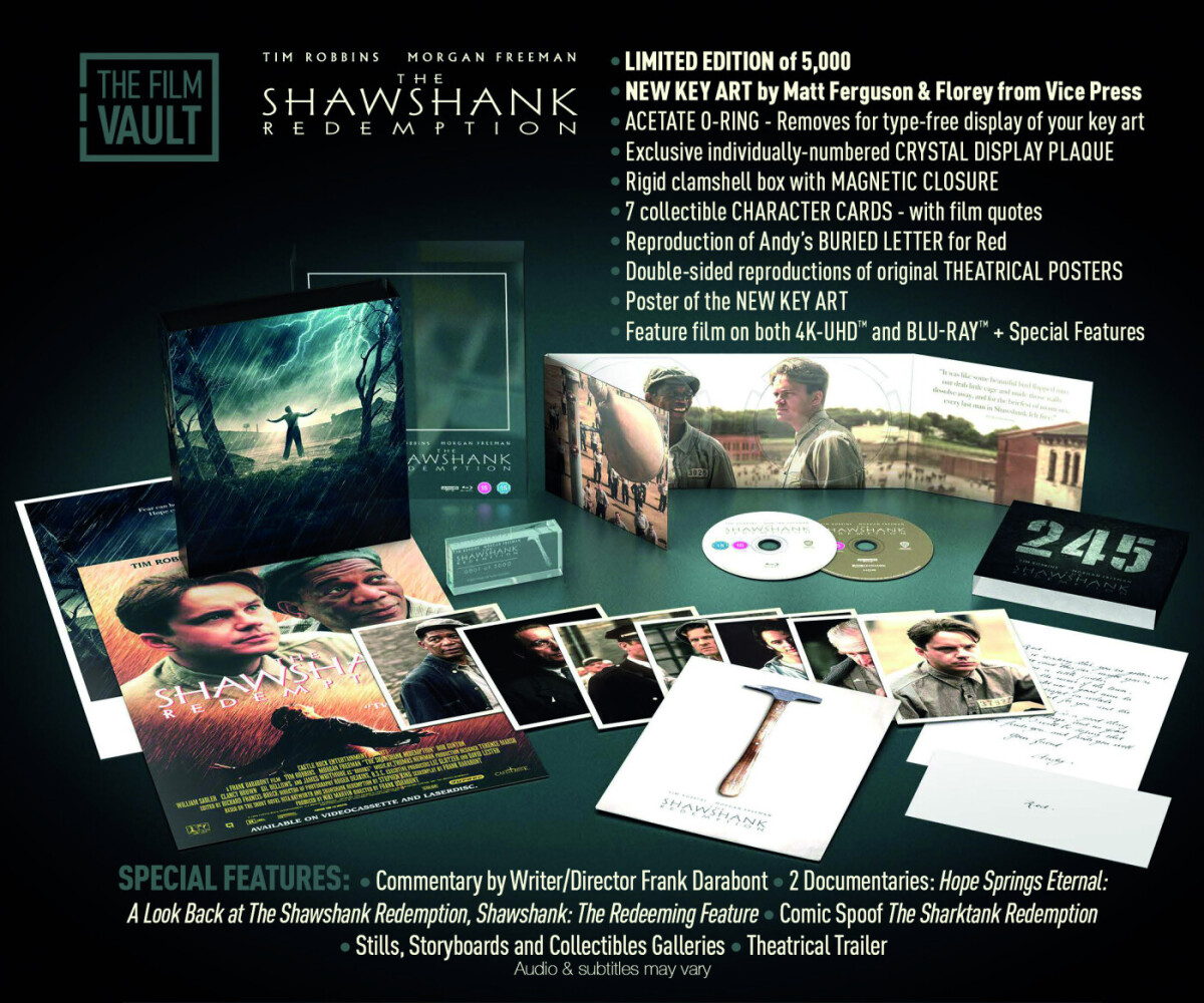 En Verden Udenfor / The Shawshank Redemption - Vault Edition - 4K Ultra HD Blu-Ray