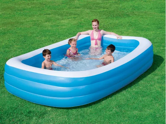 Piscine familiale rectangulaire - 305 x 183 x 56 cm - Bleu