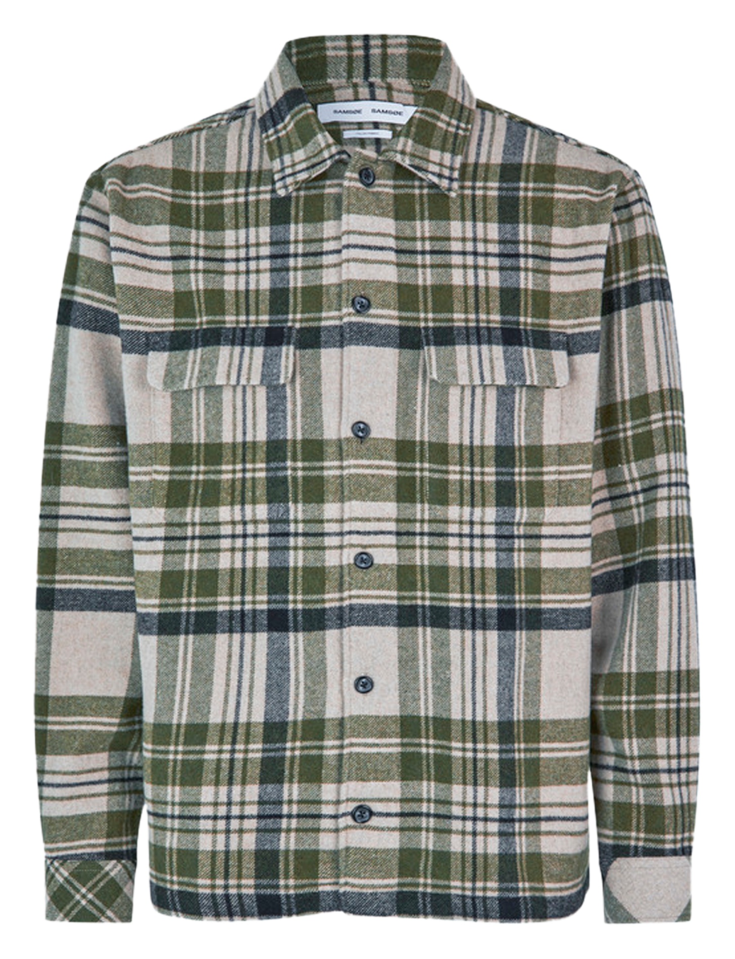 CASTOR - Surchemise à carreaux en flanelle de coton | Vert