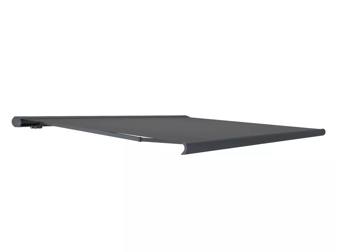 Store banne motorisé à leds avec coffre intégral 5 x 3,5 m toile acrylique anthracite - GALAXA