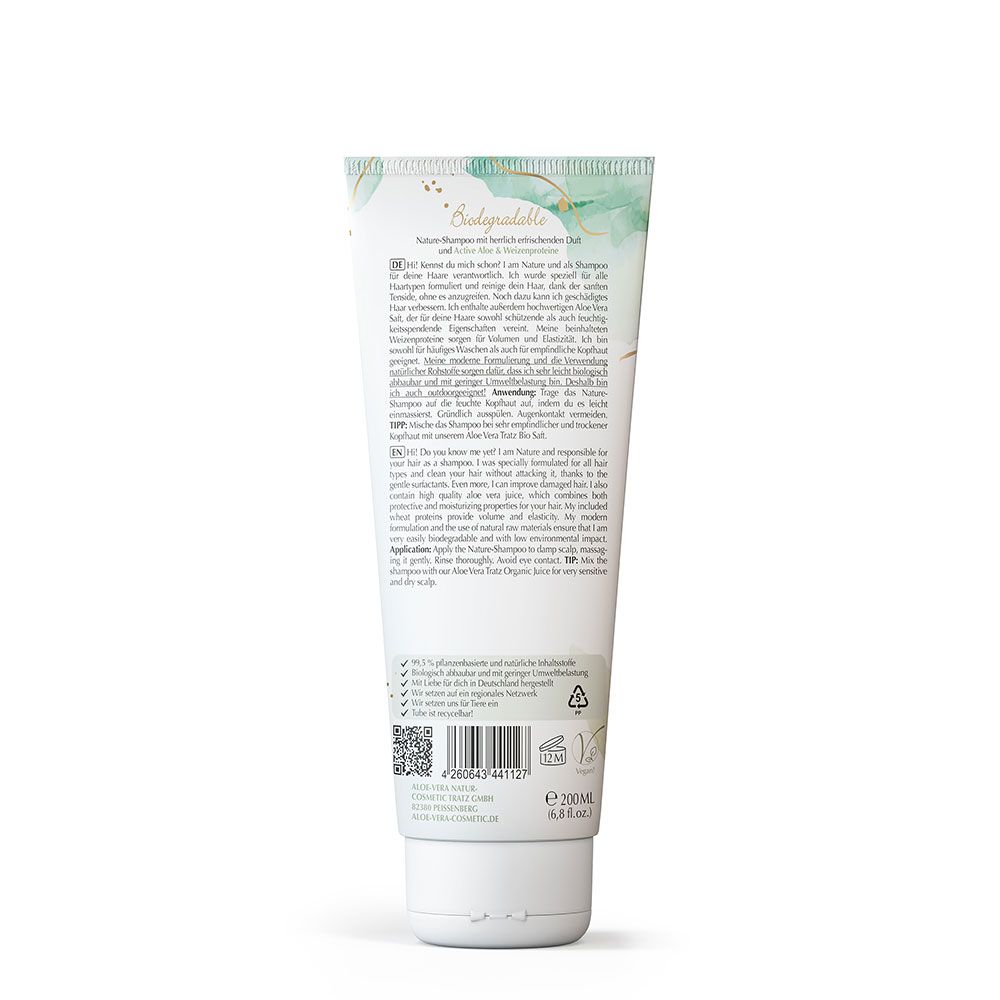 Aloe Vera Cosmetic Tratz Nature Shampoo