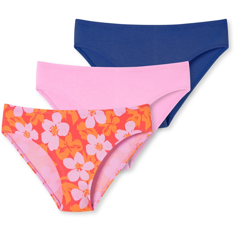Schiesser Slip 955 Organic Cotton Orange, Rosa, Nachtblau