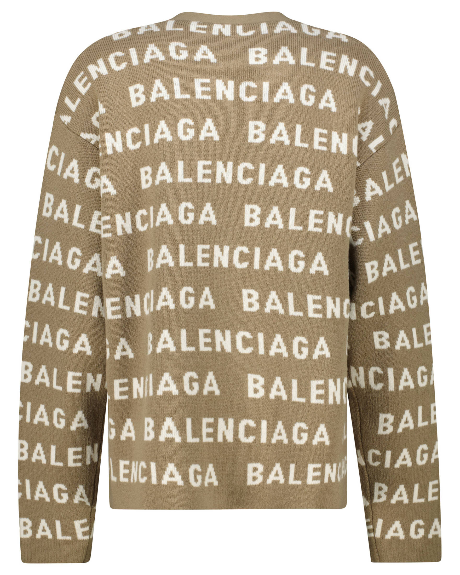 Balenciaga| Herren Strickjacke ALL-OVER LOGO mit Wolle