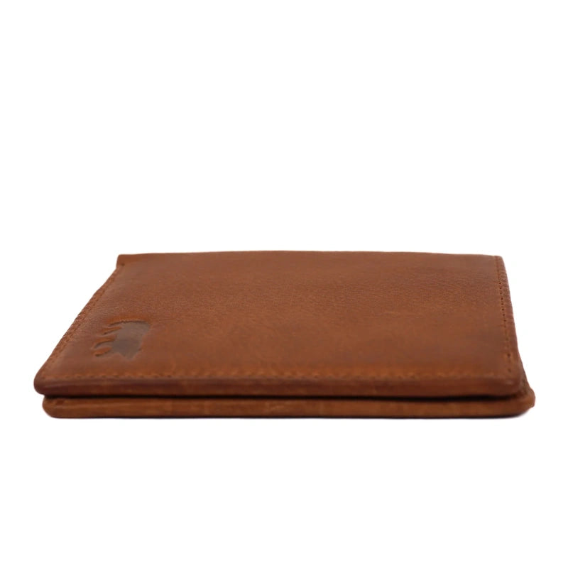 Bear Design Creditcard Etui Cas Cognac