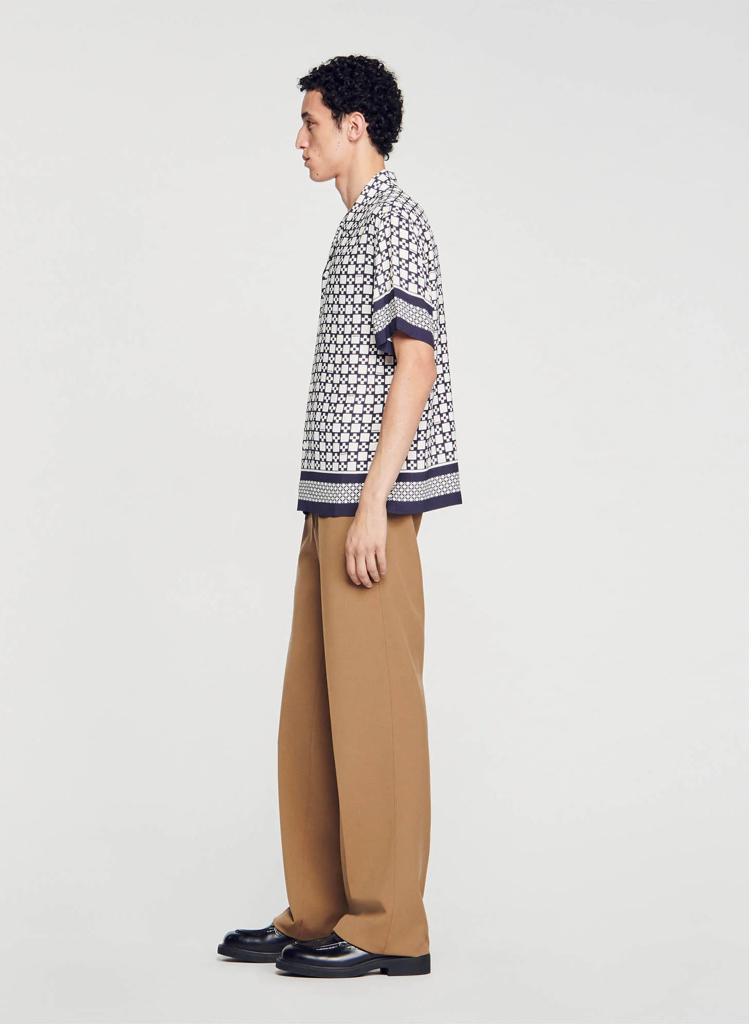 Chemise droite col classique à imrpimé | Multicolore