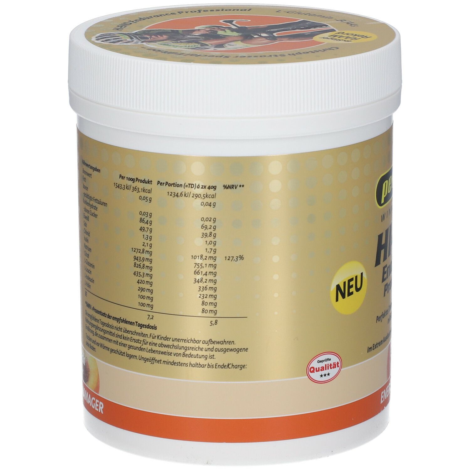 HI-END Endurance Energy Drink Professional 600g Pfirsich
