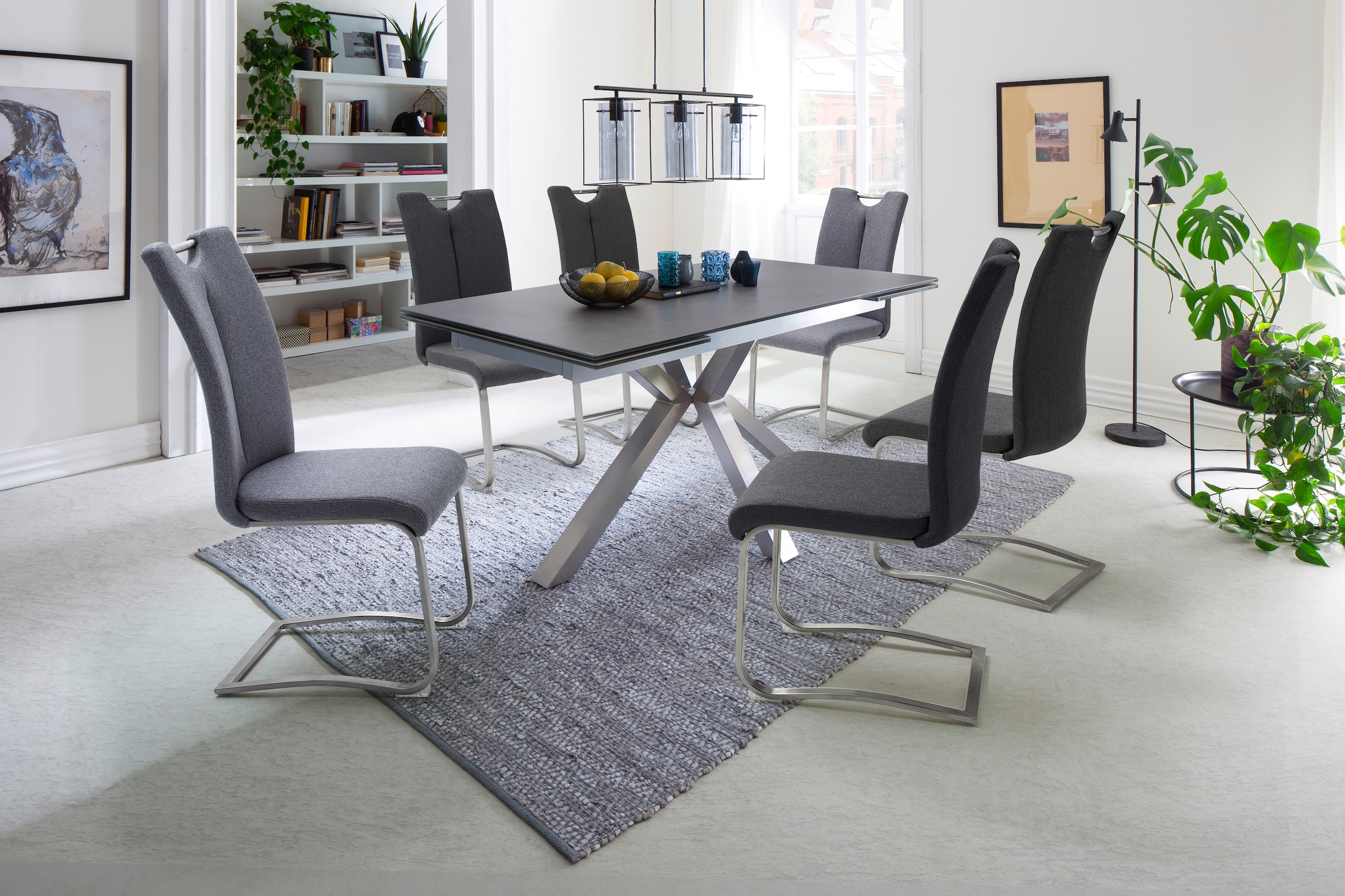 MCA furniture Freischwinger »Artos XL« (Set) 2 Stk.2-er Set, Stuhl mit Griffloch, belastbarkeit bis 140 kg