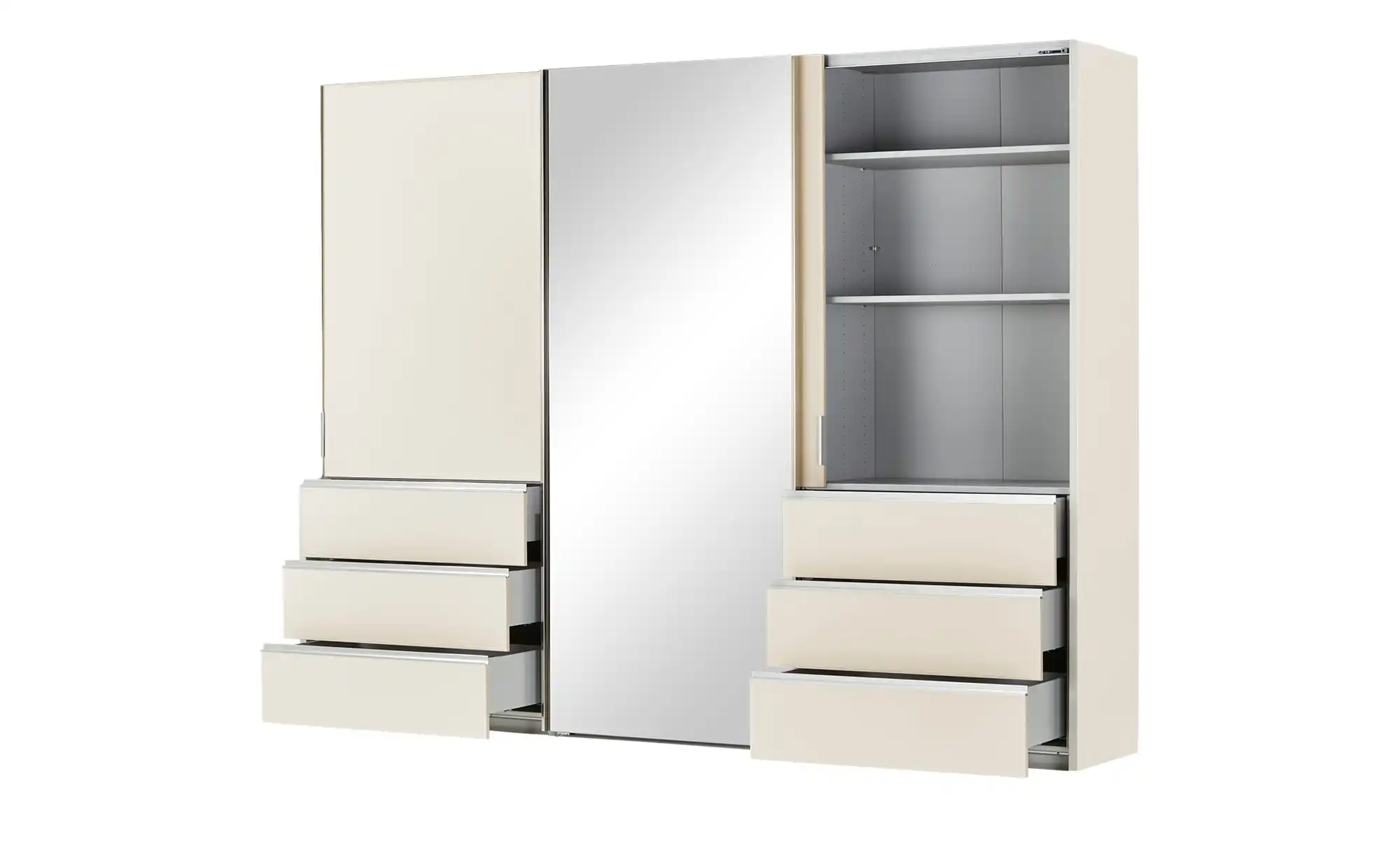 Schwebetürenschrank, 3-türig Mitta