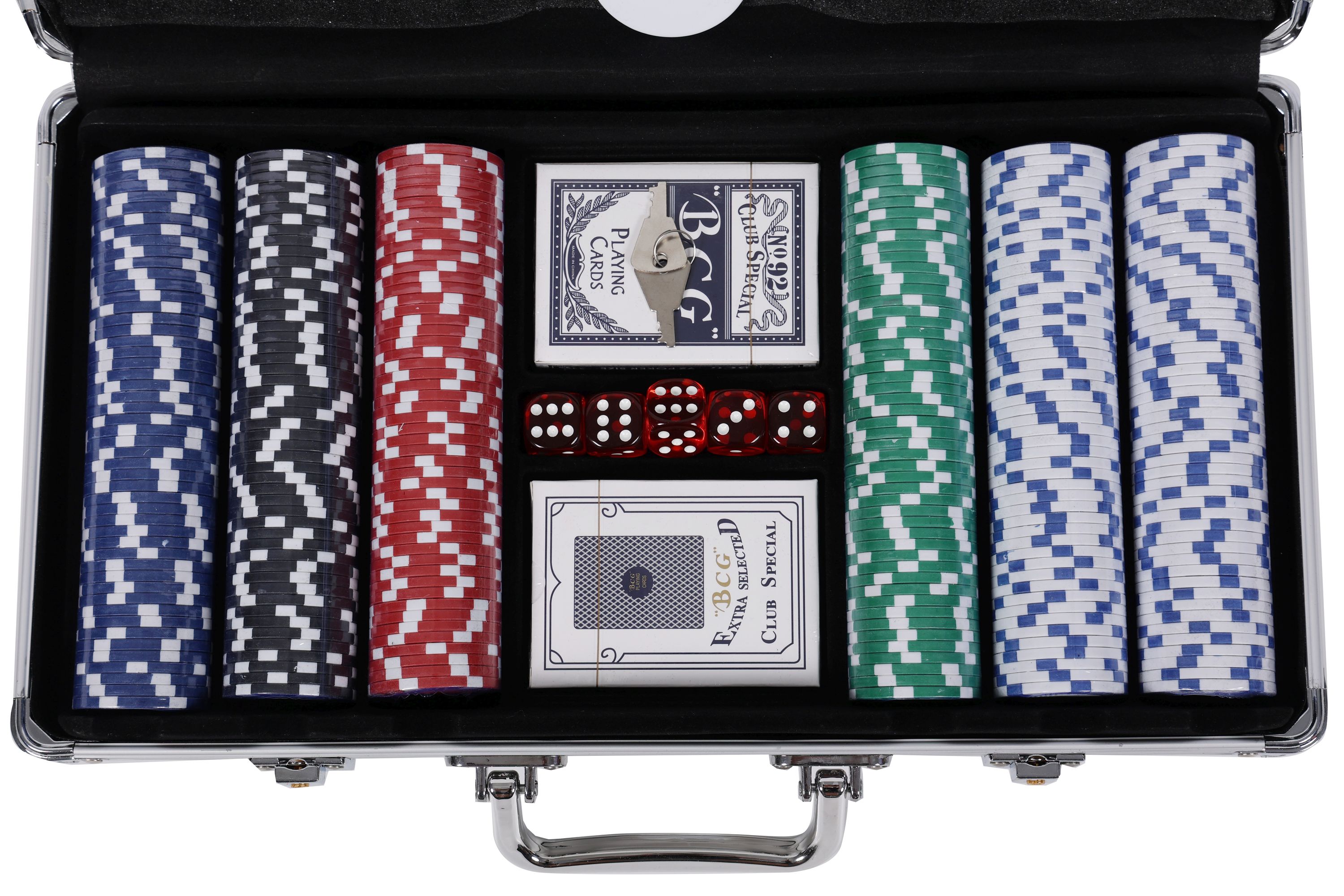 Pokerkoffer mit 300 Chips