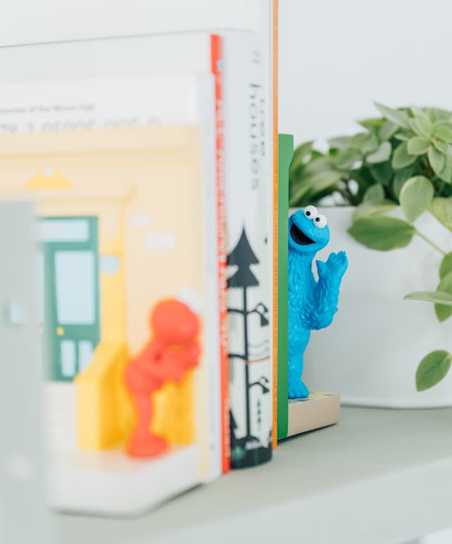Grupo Erik Sesame Street figursættet (Elmo og Cookie)
