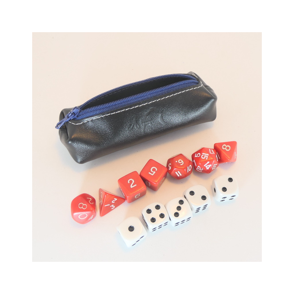 Trousse à dés Nomade - Noire / Bleue