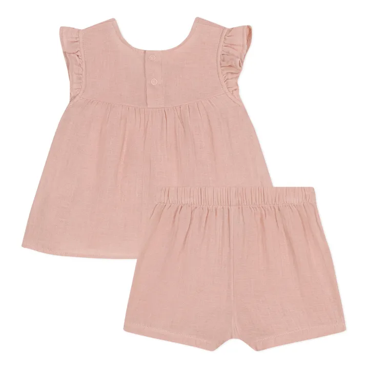 Petit Bateau Ensemble Marfallo Gaze de Coton | Rose