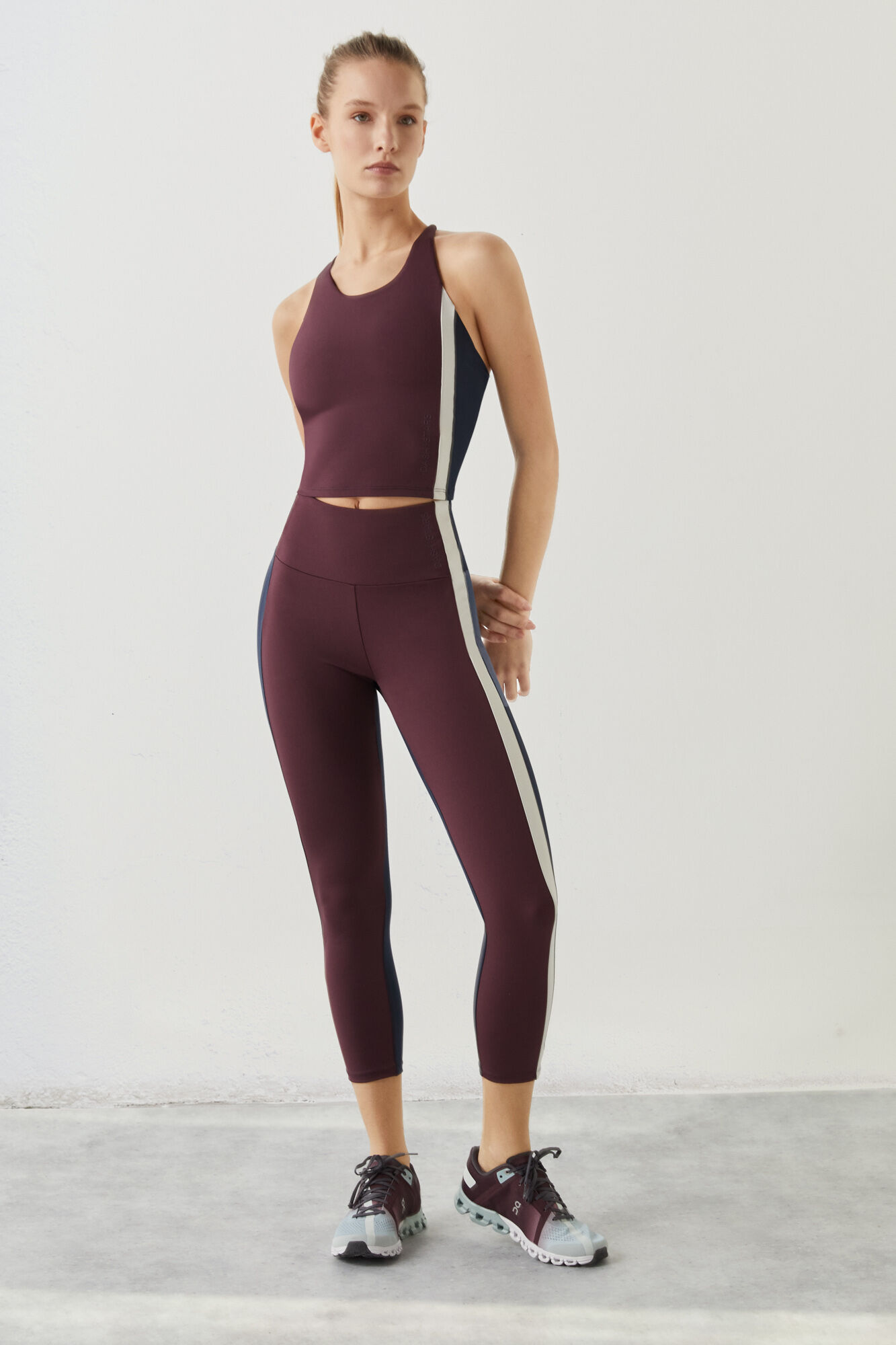 Camiseta 4D Stretch com estampa em blocos - rosa