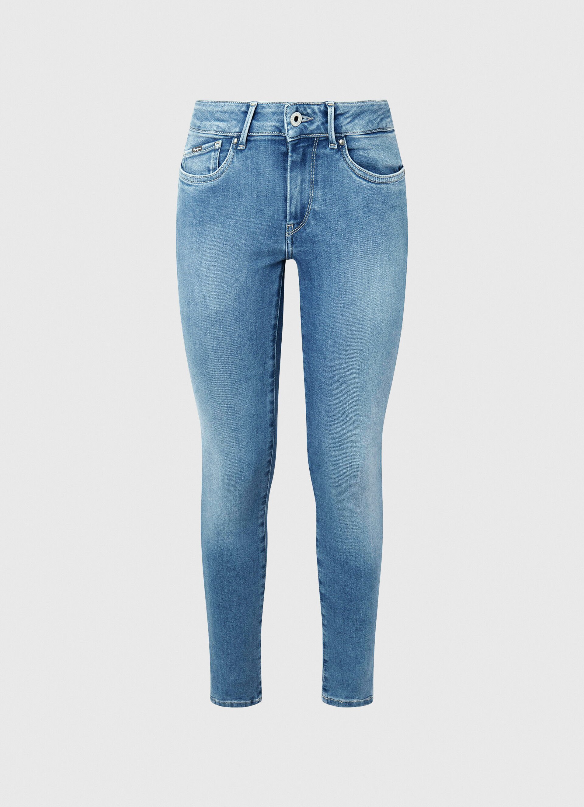 Calça jeans skinny pixie de comprimento médio - jeans