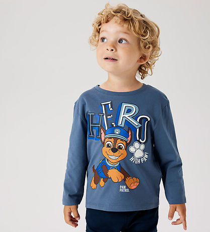 Name It Bluse - Noos - NmmJahav - Paw Patrol - China Blue m. Pre