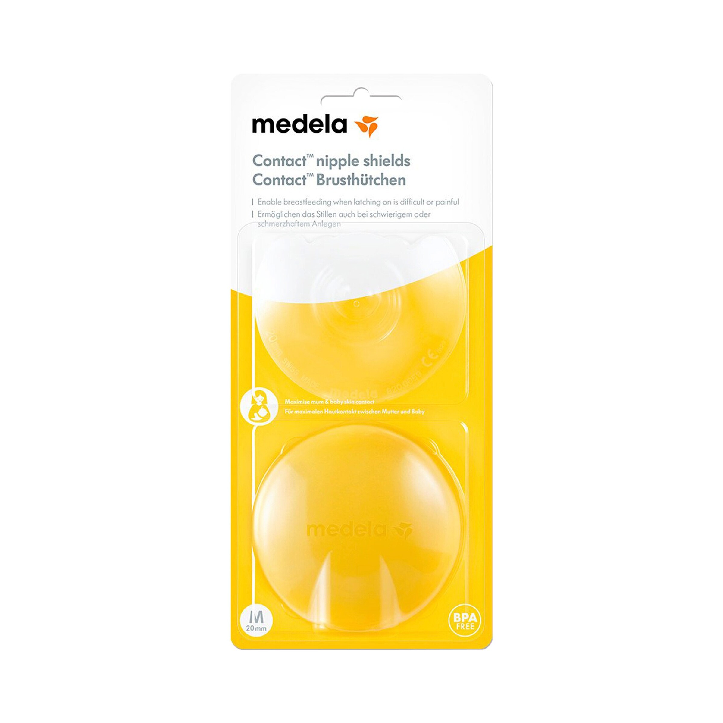 Medela 2er-Pack Stillhütchen Contact Größe M