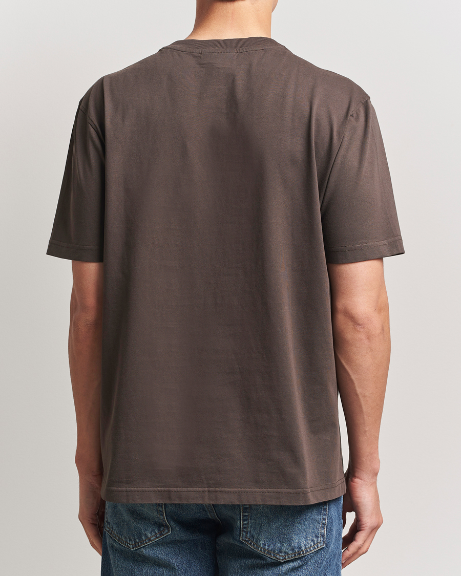 NN07 Adam Logo Crew Neck T-Shirt Coffee