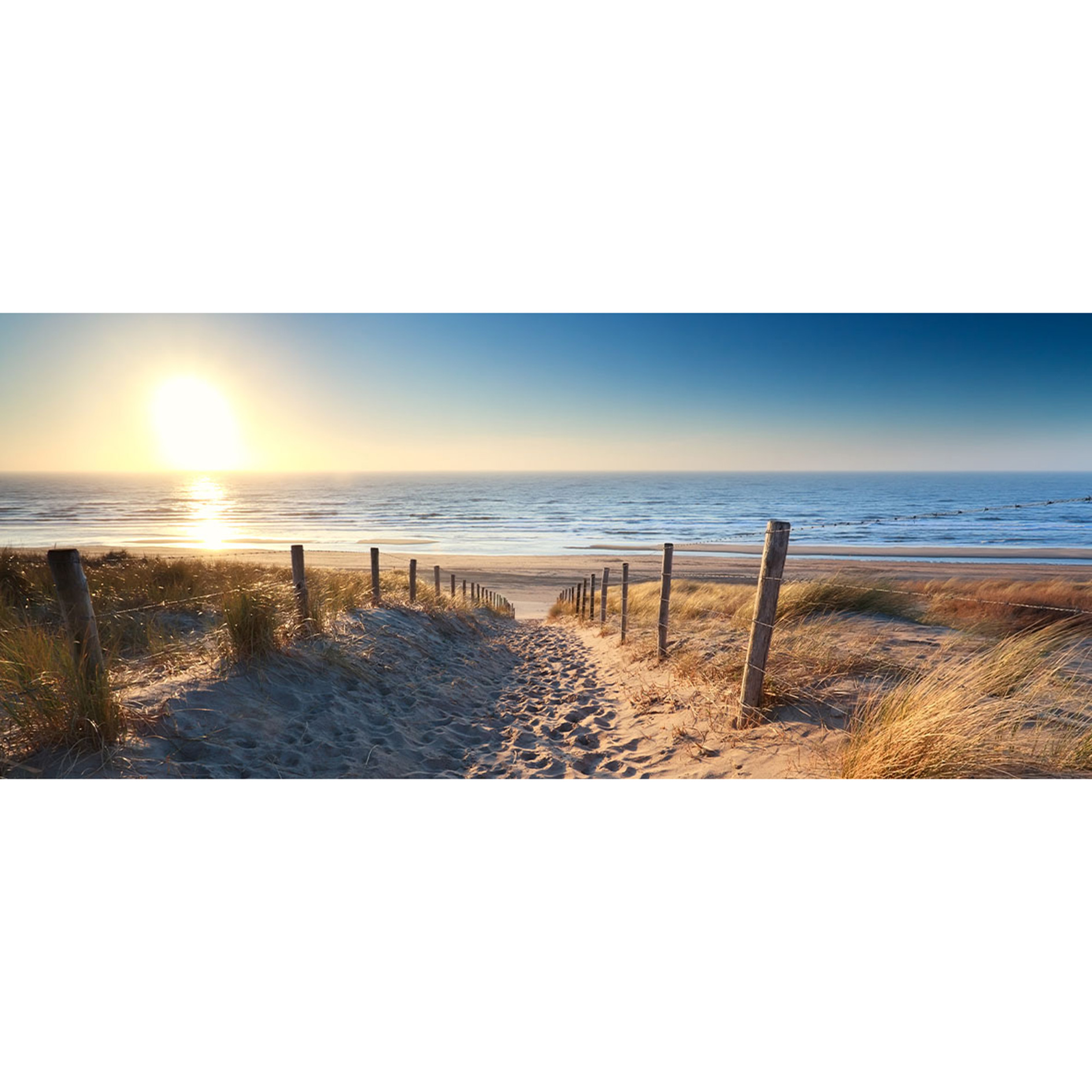 Keilrahmenbild STRANDLANDSCHAFT - 140x60 cm