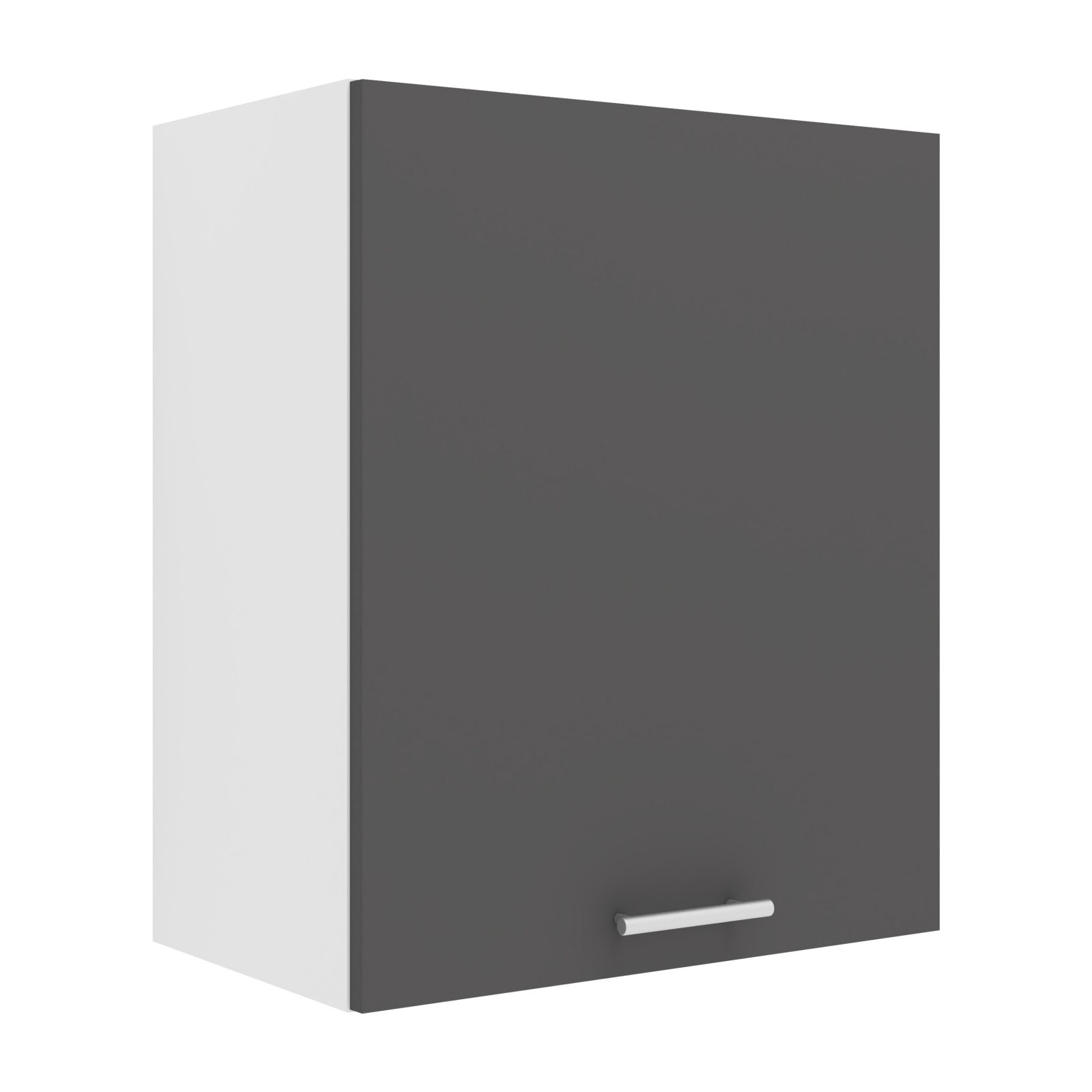 Hängeschrank ESILO - weiß - anthrazit - 50 cm
