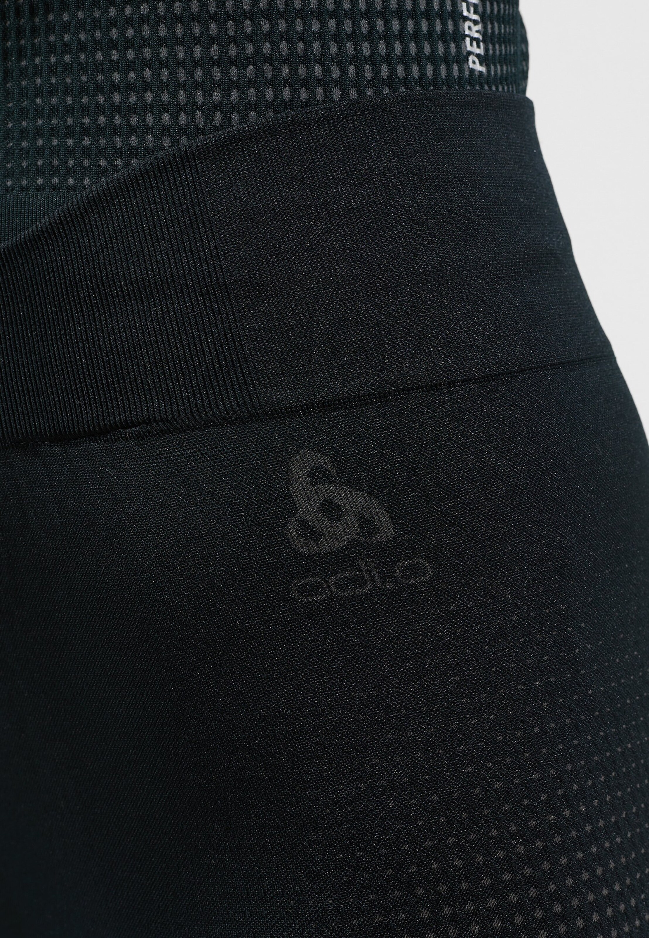 Performance Warm Base Layer 3/4 Tights in black - odlo graphite grey