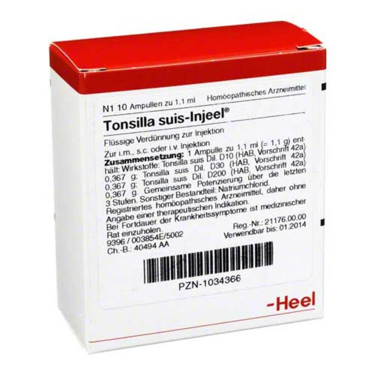 Tonsilla Suis Injeel Ampullen, 10 St