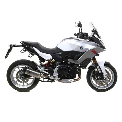 Silencieux Arrow indy race Alu embout carbone - Gris