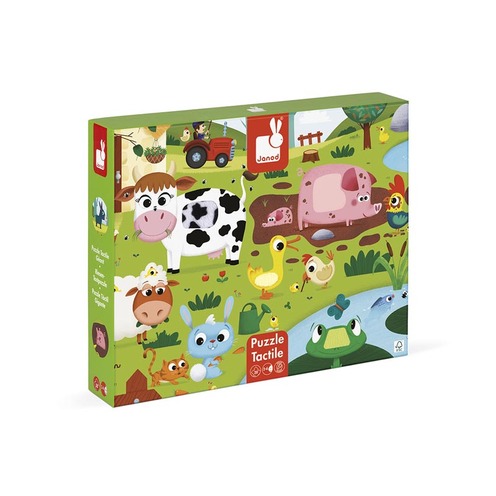 Puzzle Tactile Ferme - JANOD
