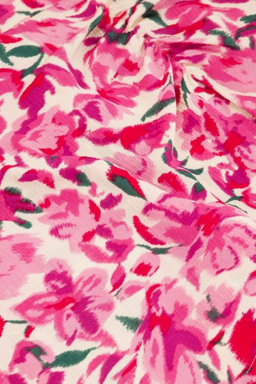 Wit rokje met roze bloemenprint