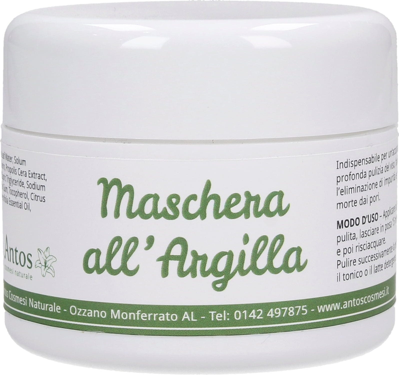 Antos   Pflegemaske mit Tonerde, 100 ml